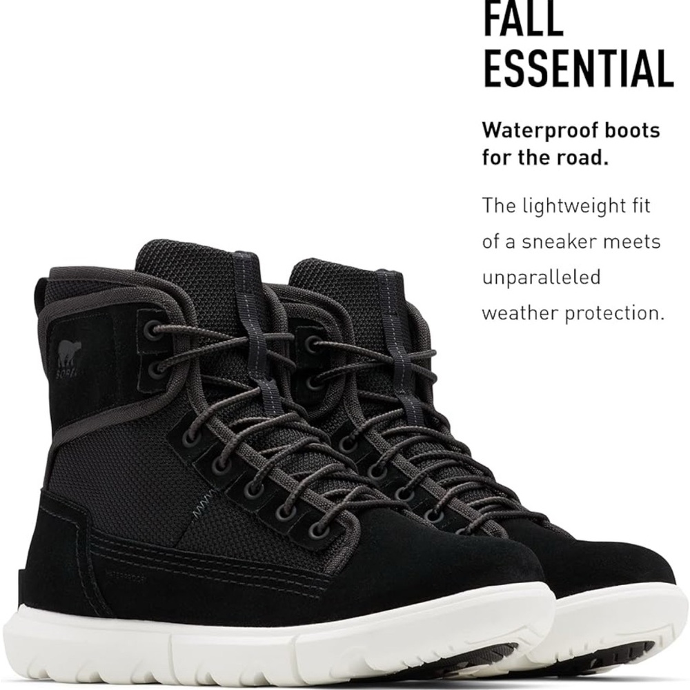 Sorel Black and White Men's Boots